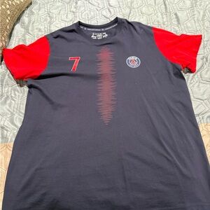 Kylian Mbappé #7 Paris Saint Germain PSG Men's T-Shirt Top Size 2XL